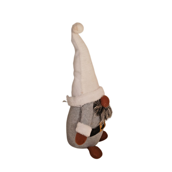 Christmas Gnome Decoration Plush Doll Nordic Santa Elf Gray White Beard Holiday - Picture 7 of 10